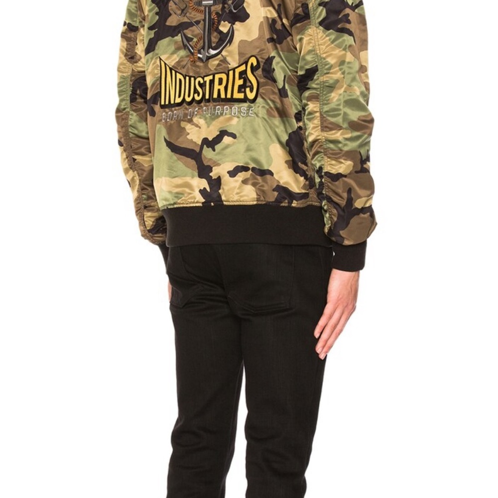 Camo ' Alpha INDUSTRIES' Bomber Jacket - camouflage